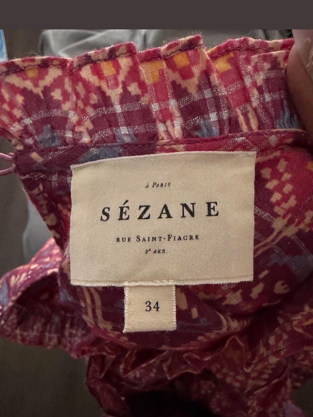Sezane Ruffled Blouse - Picture 3 of 3